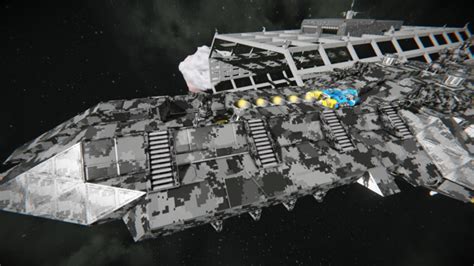 Space Engineers Encounter Corvette V Blueprint Ship Large Grid