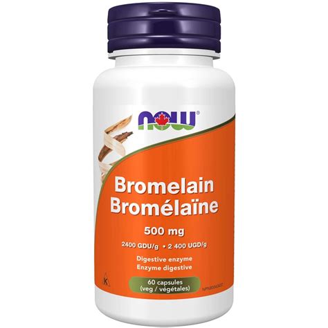Bromelain 500mg NOW 60 kapsul - Bio trgovina Norma