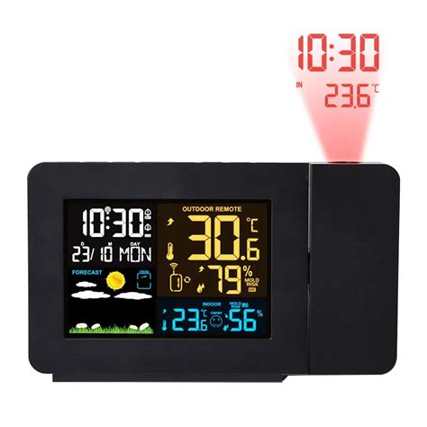 Reloj Despertador Digital Estaci N Meteorol Gica Led Temperatura