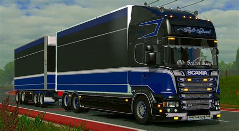 Ets V Scania Tandem Gigablau Interior Youtube