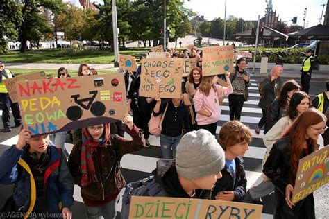 M Odzie Owy Strajk Klimatyczny Protestowa W Szczecinie By Y Has A