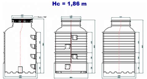 DN 1000 H 1 86 Rototank przydomowe oczyszczalnie ścieków i studnie