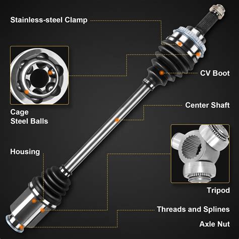 Assemblage Arbre D Essieu Cv Avant Gauche Et Droite Pour Chrysler