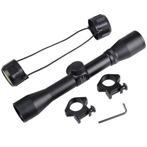 Detachable Tactical Telescope 4 X32 Reticle Scope Sight W Rail Mount