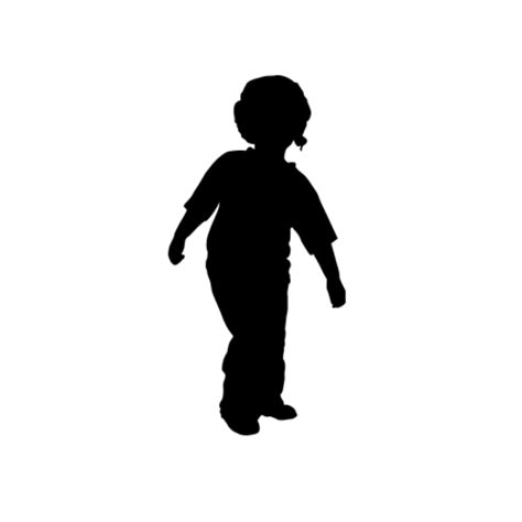 Life Size Girl Silhouette Decals Childrens Decor Girl Playing