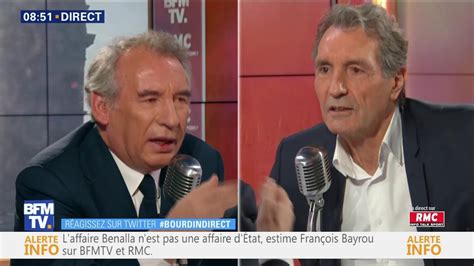 François Bayrou face à Jean Jacques Bourdin en direct