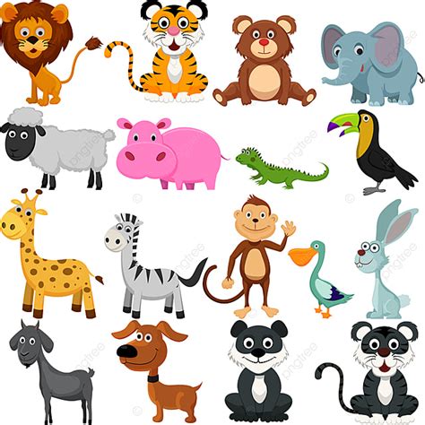 Gambar Kartun Hewan Png, Vektor, PSD, dan Clipart Dengan Background