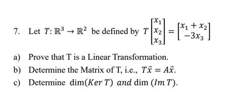 Solved Let T R R Be Defined By Tx X X X X X Chegg