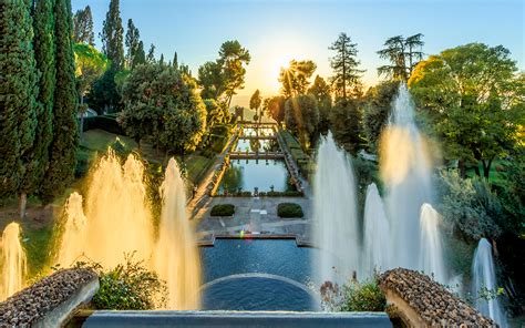 Villa d'Este Gardens & its Gravity-Powered Fountains