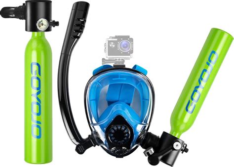 Amazon GOYOJO Mini Scuba Diving Tank With Snorkel Mask 0 5L