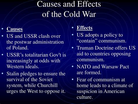 cold war   effects cold war   effect essay