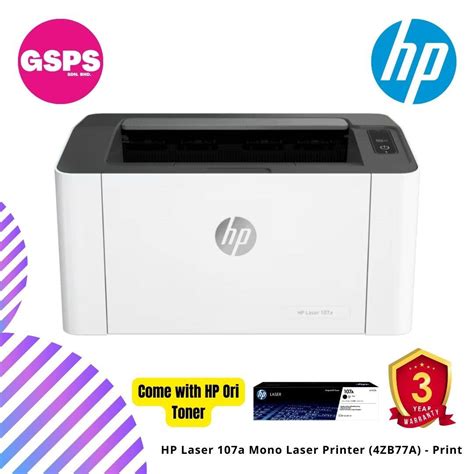 HP Laser 107a Mono Laser Printer 4ZB77A Print GS Premium Stores