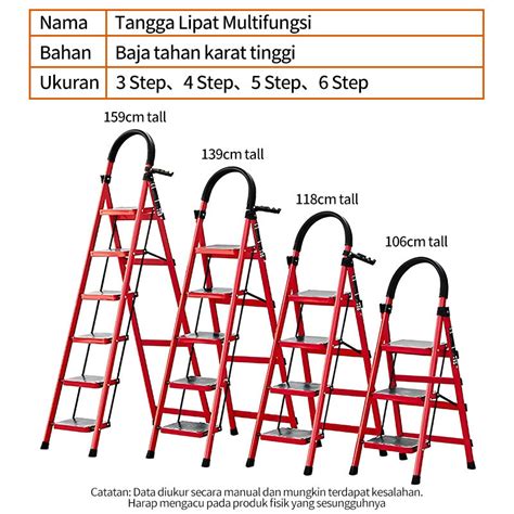 Jual Tangga Besi Lipat Multifungsi Step Tangga Lipat Aluminium