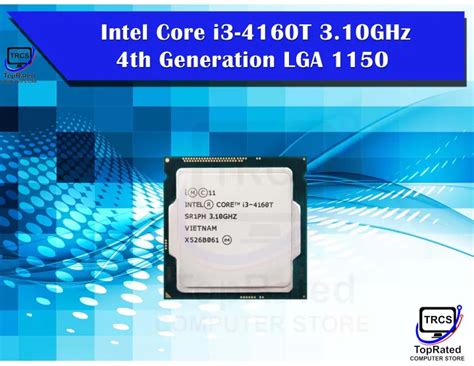 Intel Core i3-4160T 3.10GHz 4th Gen Processor Socket LGA 1150 (Used ...