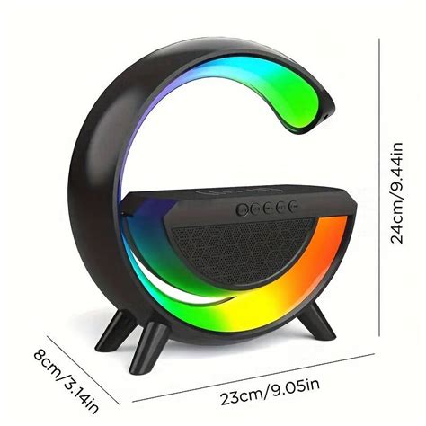 Смарт лампа с RGB LED светлини с безжично зарядно устройство ...