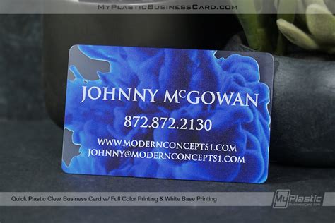 Quick Clear Plastic Business Cards | My Plastic Business Card