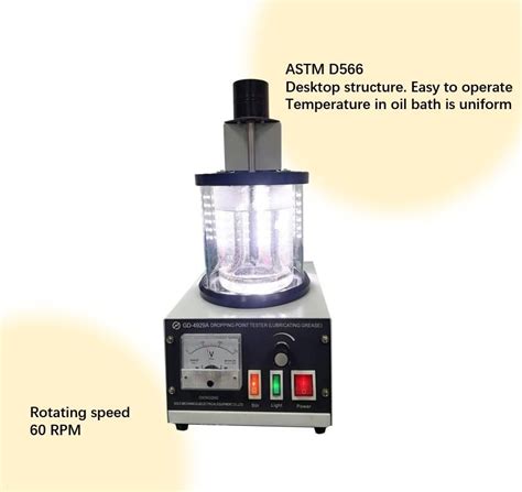 Astm D Lubricating Grease Dropping Point Oil Bath Dropping Point