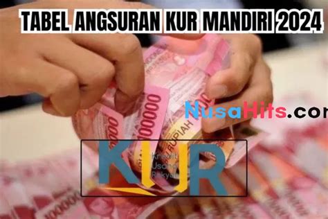 Kur Mandiri Resmi Dibuka Dengan Plafon Rp Juta Bunga Persen