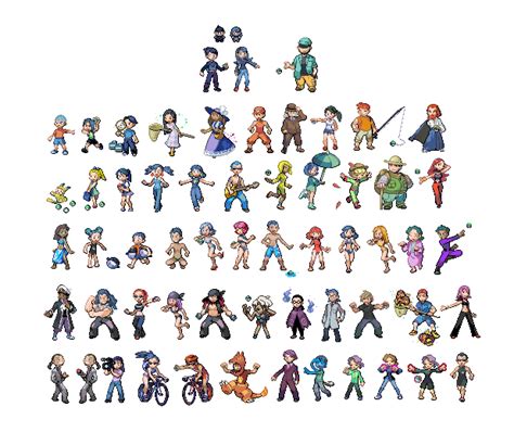 Pokemon Trainer Sprite Sheet