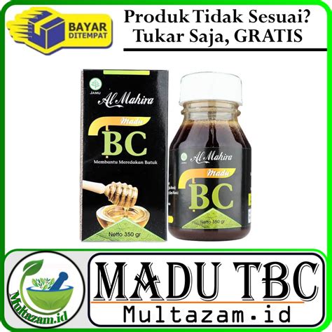 Multazamid Obat Batuk Herbal Madu Tbc Al Mahira 350 Gram Asli