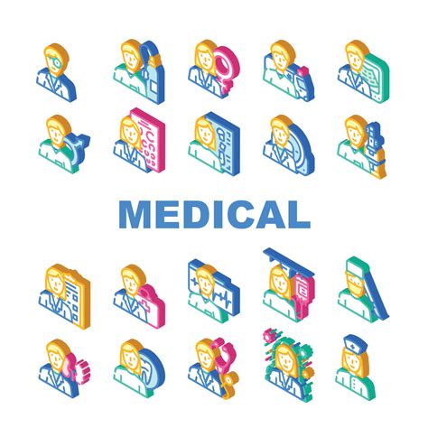 Medical Speciality Health Treat Icons Set Vector 8196208 Vector Art at ...