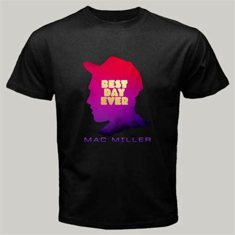 New Mac Miller Best Day Ever Rapper Men S Black T Shirt S To Xl Ebay