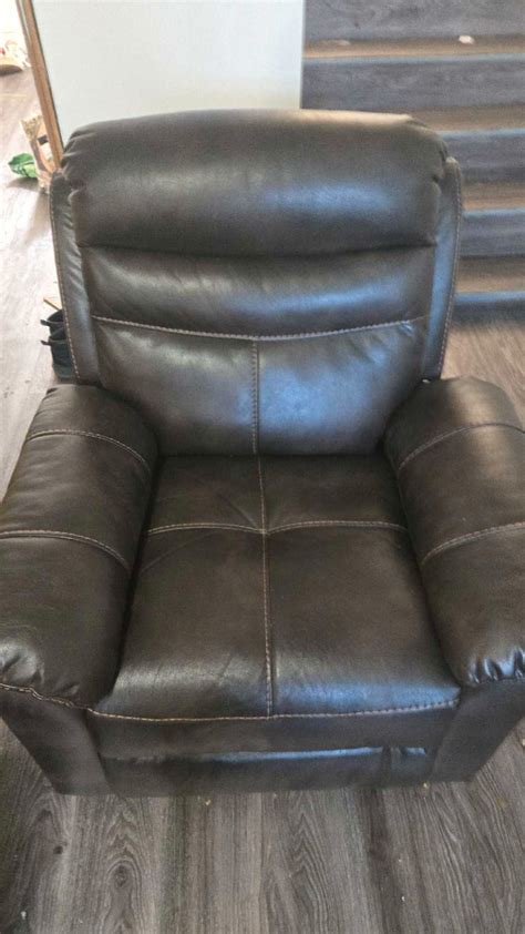 Dark Brown Genuine Leather Recliner Chair | Chairs & Recliners ...