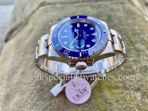 Rolex Submariner 18ct White Gold Smurf Dial 116619LB 2020 UK