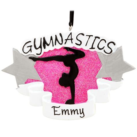 Personalized Gymnastics Silhouette Ornament