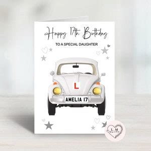 Learner Driver Birthday Card Etsy Uk