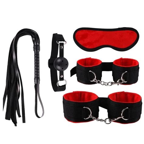 5 8 10 Exotic Accessories Bdsm Nylon Plush Sex Bondage Set Handcuffs