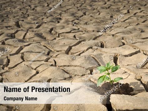 Dry Cracked Dirt Powerpoint Template Dry Cracked Dirt Powerpoint