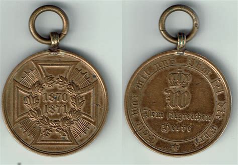 Brandenburg Preußen Bronze Medaille Wilhelm II 1871 Deutsch