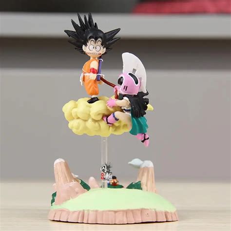 Dragon Ball Son Goku Chichi Anime Figure Somersault Cloud Model Dolls