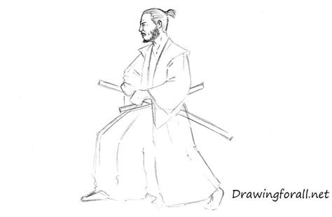 How To Draw A Samurai Samurai Drawing Drawings