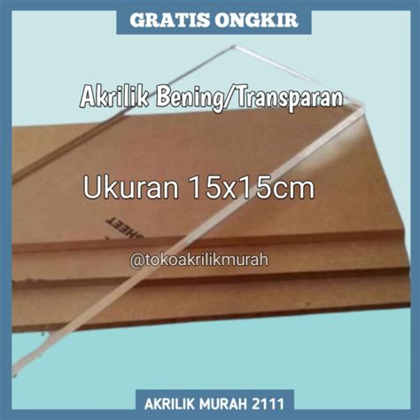 Jual Akrilik Potongan Ukuran 15x15cm Acrilyc Custom Termurah Shopee