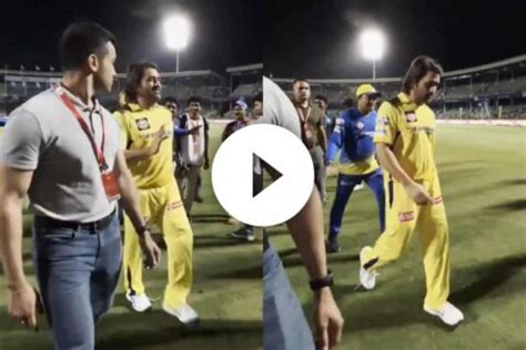 Watch MS Dhoni Spotted Limping Post DC Vs CSK Clash Of IPL 2024