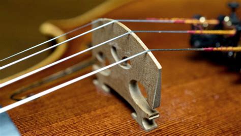how to put the bridge on a violin