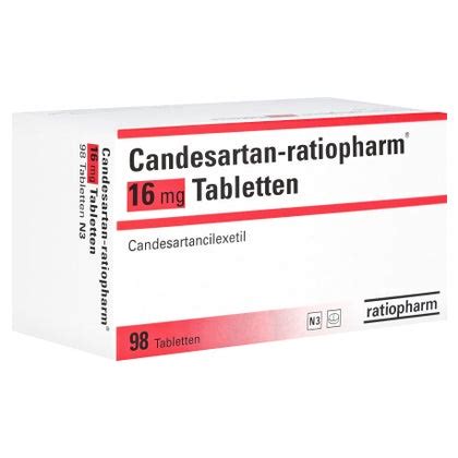 Candesartan Ratiopharm 16 Mg Tabletten 98 St 98 St Online Kaufen