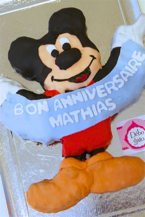 Gâteau Mickey Gâteaux Personnalisés Gâteau Danniversaire Paris