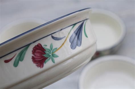 Lenox Poppies on Blue pattern fruit bowls, set of four small bowls ...