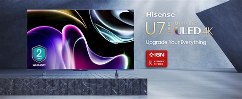 Hisense 65 U7 Series Mini LED ULED 4K Google TV 65U7K