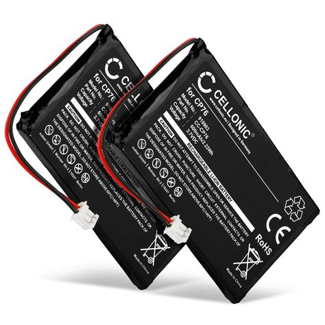 2x Batteria CP76 Per Telefono Grundig