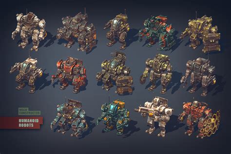 Mech Constructor Humanoid Robots D Robots Unity Asset Store