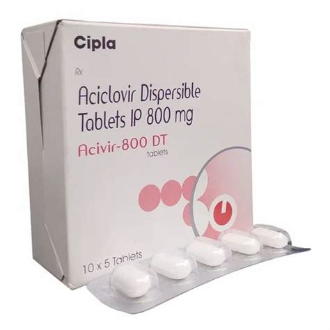 Aciclovir Dispersible Tablets Ip Mg At Rs Stripe Acyclovir