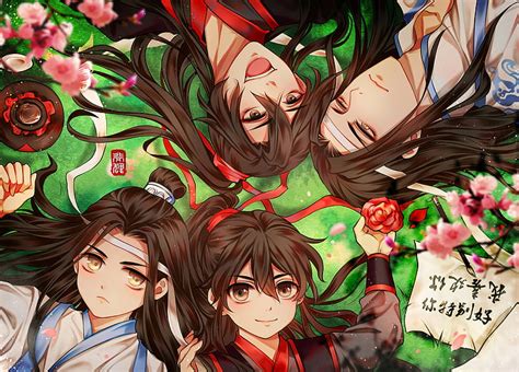 Anime Mo Dao Zu Shi Lan Wangji Lan Zhan Wei Wuxian Wei Ying Fondo