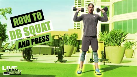 How To Do A Dumbbell Squat And Press Exercise Demonstration Video And