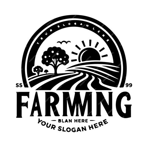 Premium Vector | Farm logo silhouette vector