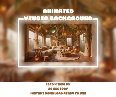 Visual Novel V Tuber Background Animated Background Stream Overlay