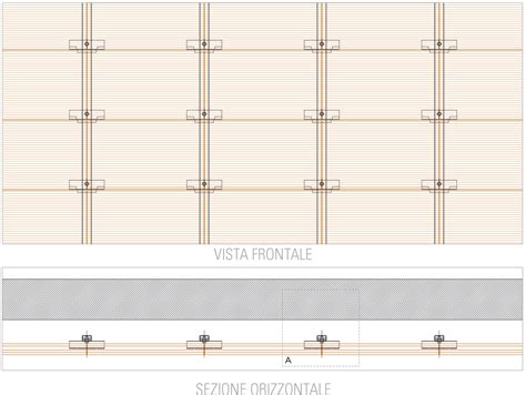 Piastra A Spessore Listellata In Cotto Per Facciate Ventilate